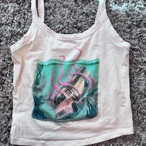 Melanie martinez k-12 trilogy tour creme crop top